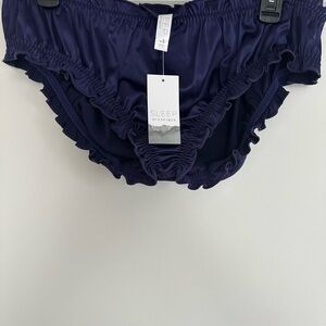 Sleep by Cacique Navy Blue Ruffled Sleepwear Bottoms